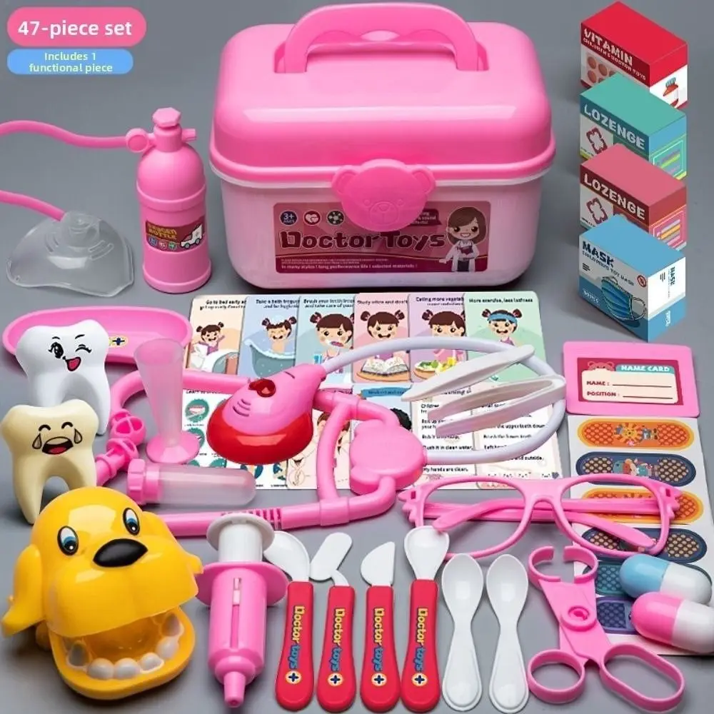 Creative Children Doctor Play Set Simulation Dentist Interactive Doctor Pretend Role Play Kit Educational Funny