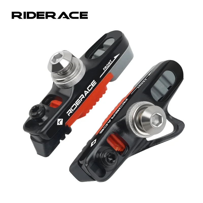 1Pair Road Bicycle Brake Pads C-Brake Pad CNC Aluminum Alloy Durable Silence Rubber Bike Brake Shoes Cycling Accessories