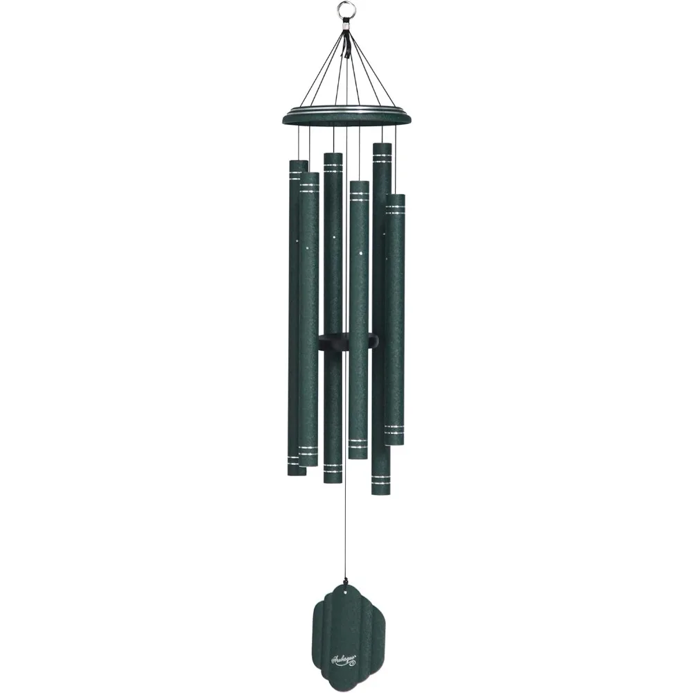 

Backyard Home Deco By Wind River - 44 Inch Emerald Wind Chime for Patio Garden Wall Art of Murals Elegant Room Ornaments Nordic