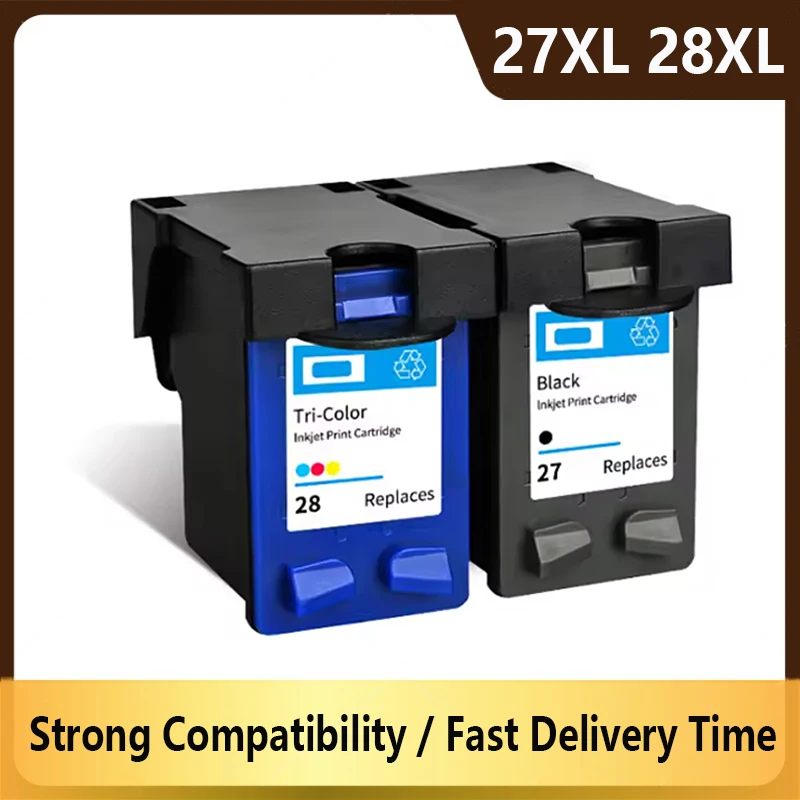 27xl 28xl cartucho de tinta para hp 27 28 cartucho de tinta para hp deskjet 3320 3323 3325 3420 3535 3550 3650 3744 3745 3845 5610 impressora