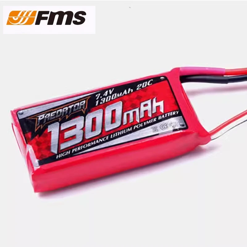 Fms Predator Model Lithium Battery 2s 7.4v 350mah/1300mah Electric Remote Control Fixed Wing Model Is Special Jst/xt30