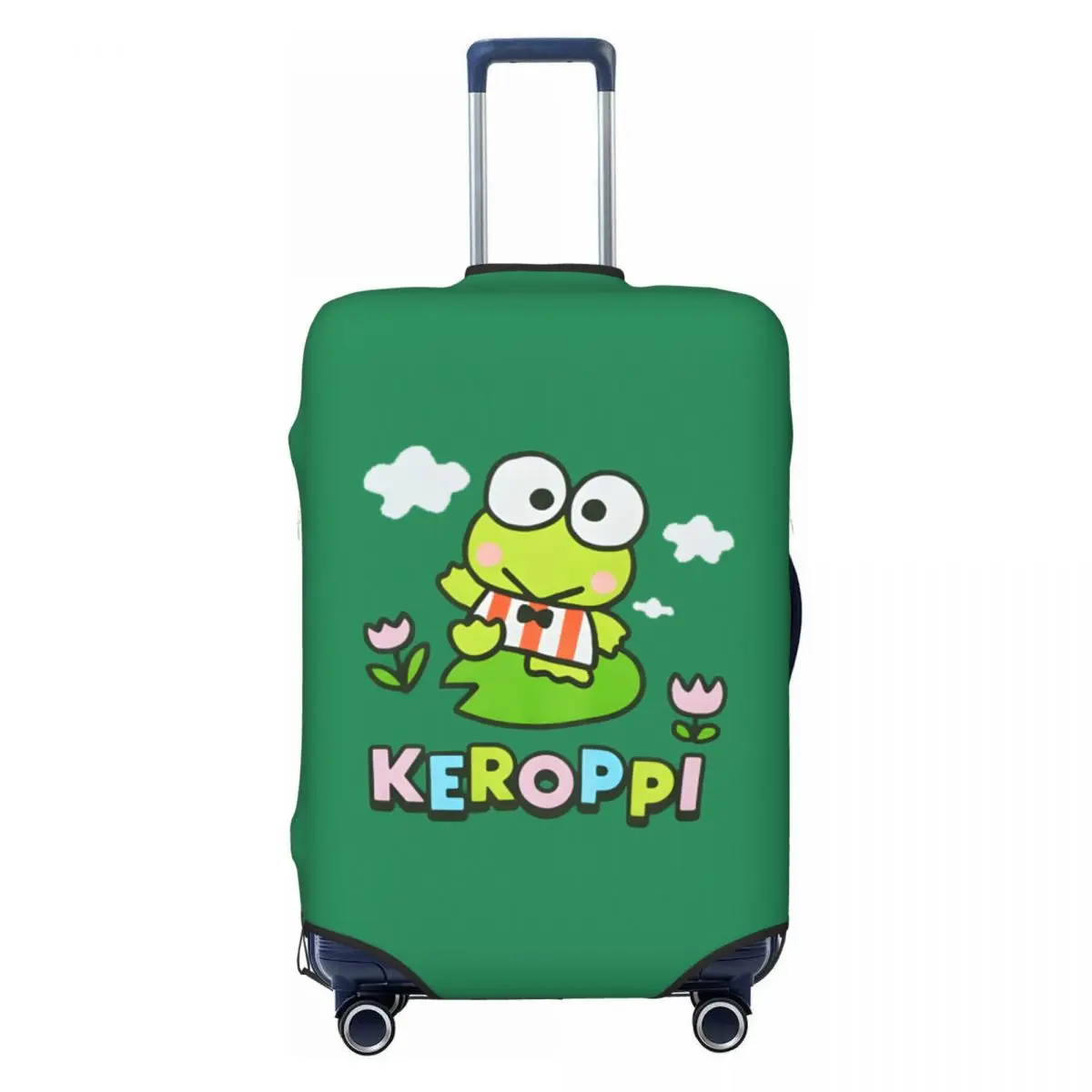 

Пользовательский чехол для багажа с рисунком Sanrio Keroppi, эластичный дорожный чемодан, защитные чехлы, костюм для 18-32 дюймов