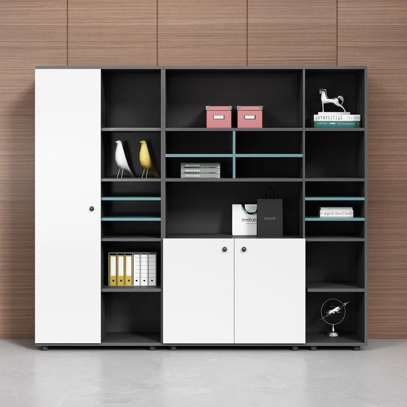 Office Cabinet File Floor Cabinet Background Bookcase Wooden Lockable