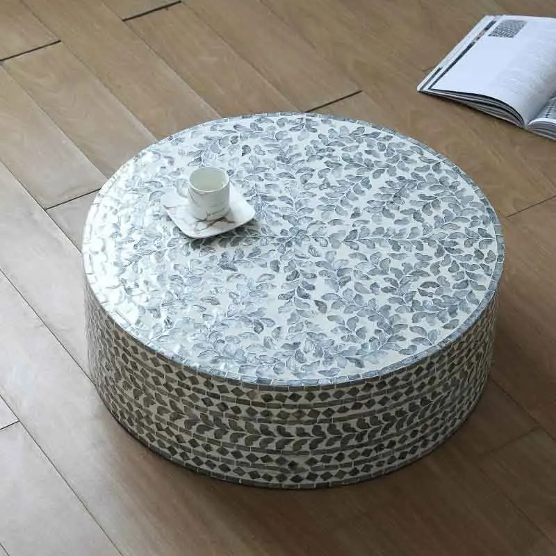 k*-Nordic Furniture,Creative Shell Tea Table,Round Coffee Table,Luxury Tatami Side Table,Creative Storage Desk,Home Accessories