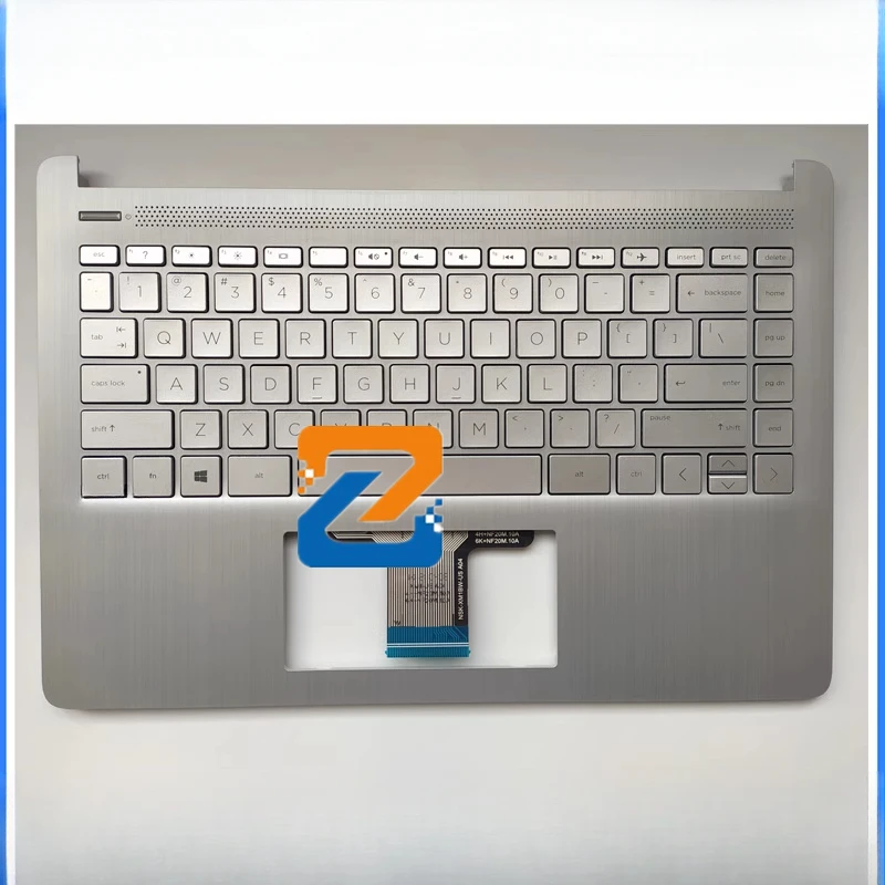 

For 14-FQ 14-DQ 14T-DQ 14S-DQ 14S-DR TPN-Q221 Palmrest C case Keyboard Silver L88200-001 L88206-001