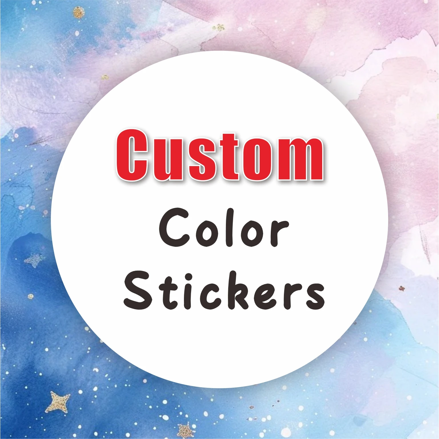 Waterproof Sticker Custom Logo Wedding Birthday Gift Box Sticker Design Custom Size Sticker