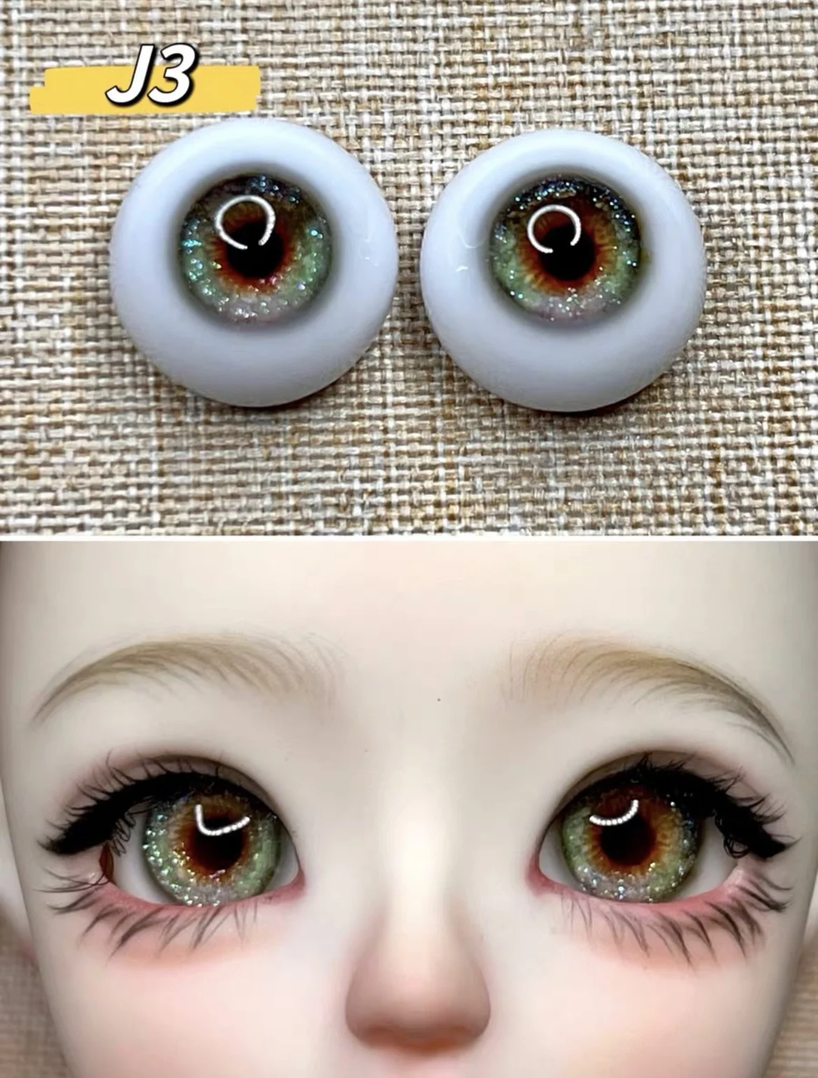 

Safety eyes bjd accessories bjd eyes “Colorful Starry ” BJD eyeball, 1 6 scale dolls accessories doll eyes 1 pair free shipping