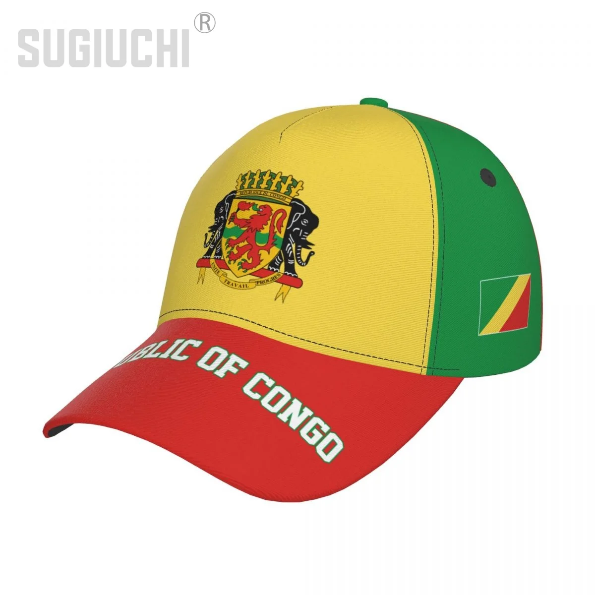 

Unisex Republic Of Congo Flag Adult Baseball Cap Patriotic Hat for Baseball Soccer Fans Men Women