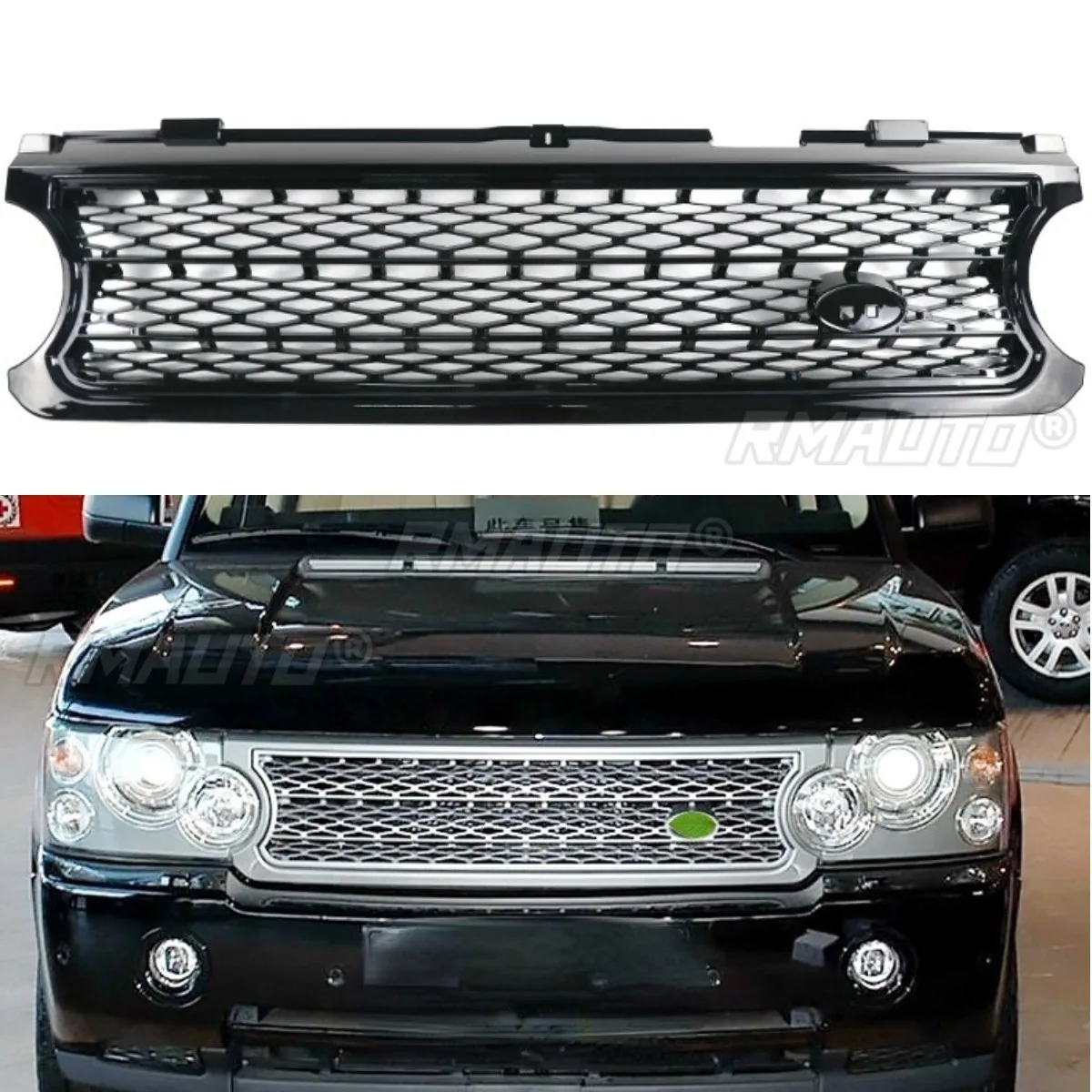 Car Grille Racing Grills Front Bumper Grill Front Grill Chin Body Kit For Range Rover Executive 2006-2007 Car Accessories