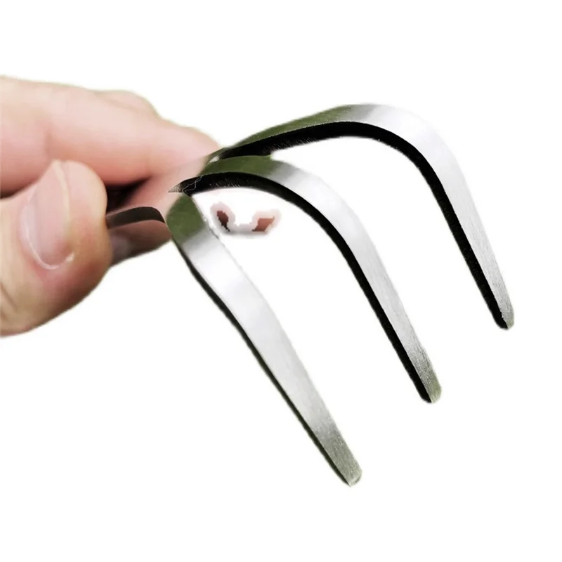 AT29-2PCS Stainless Steel Rake Root Rakes With Ergonomic Handles Are Suitable For Outdoor Use