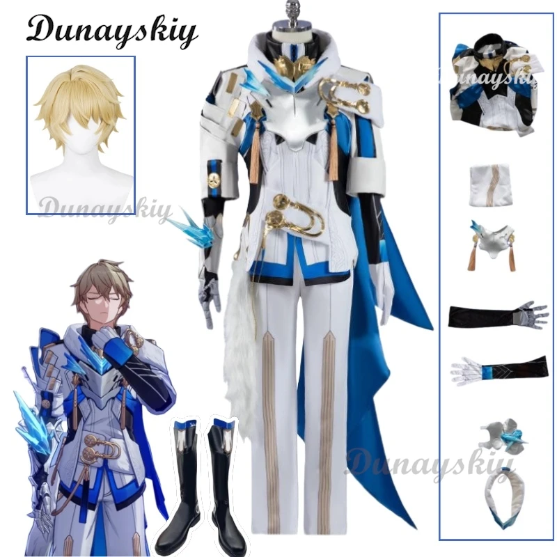 Gepard Cosplay Costume Honkai Star Rail Wig Game Uniform Jarilo-VI Silvermane Guards Belobog Halloween Party Costume Women Men