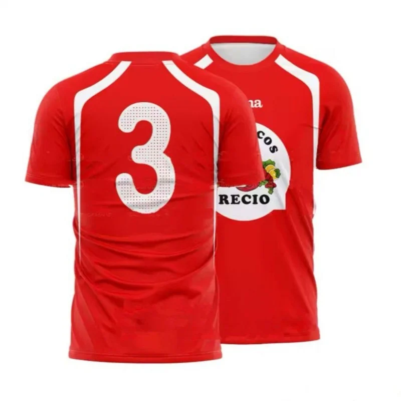 RECIO Shrimp 3D-Druck Sport Schnelltrocknendes, atmungsaktives Herren-T-Shirt Outdoor Street Football Jersey Eltern-Kind-Kurzarm-Top Sommer – Detail 8