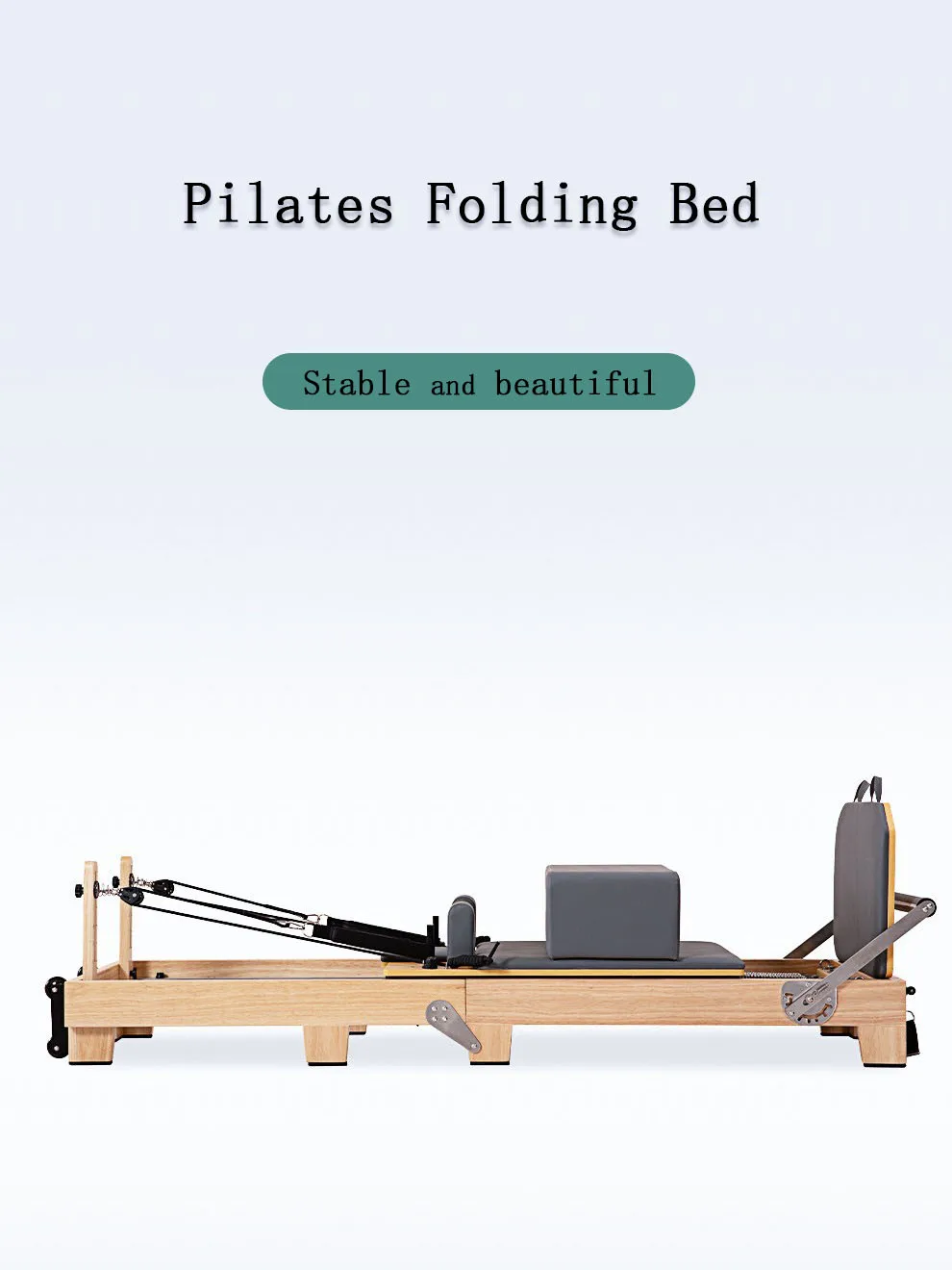 New Pilates Commercial Pilates Tube Rubber Wooden Folding Bed Factory Customized Plastic Lifting Core Bed