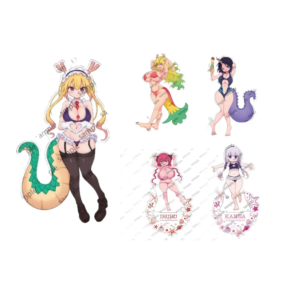 

15CM Charm Anime Miss Kobayashi's Dragon Maid Acrylic Stand Model Cosplay Characters Ornament Accesorios Goods Collection Gifts