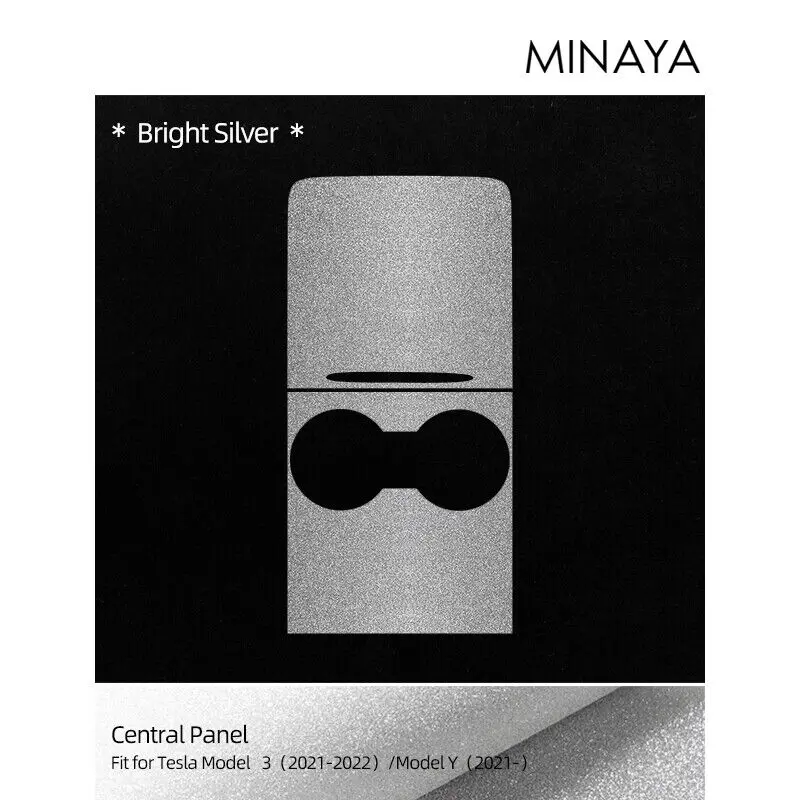 لامعة الداخلية مركز وحدة التحكم لوحة غطاء فيلم من البولي يوريثان ملصق لاصق لامع لشرارات تسلا نموذج 3 Y بلينغ #2
