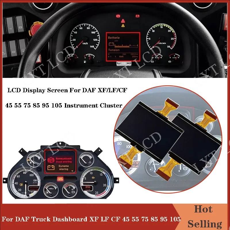 New A+ LCD Display Screen Temsa MD7 Plus MD9 For DAF Truck Dashboard XF LF CF 45 55 75 85 95 105 Instrument Cluster