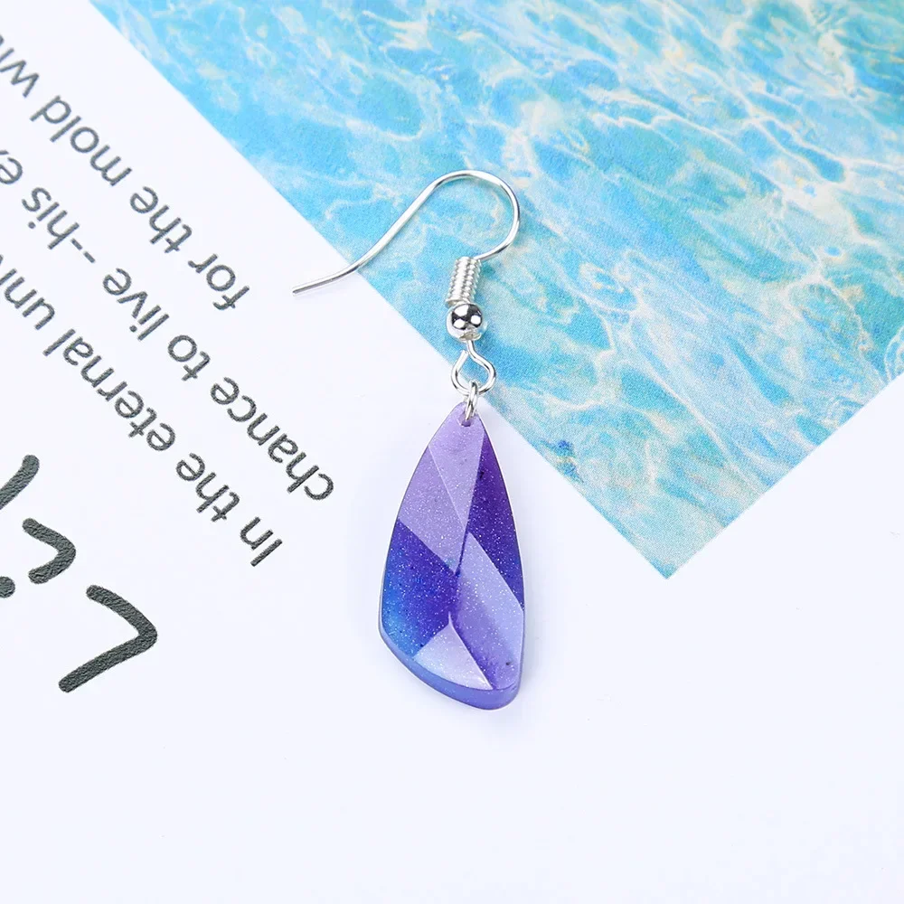 1 قطعة-جواهر مجوهرات قالب من السيليكون البيضاوي دمعة لصياغة الراتنج الايبوكسي قلادة أقراط صنع الصب لتقوم بها بنفسك قالب الحرفية