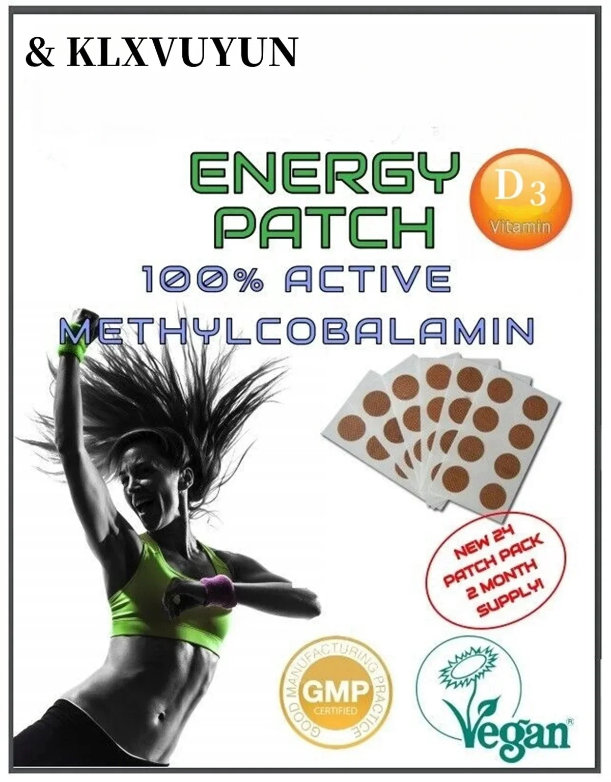 NOVO! VITAMIN D3 / K2 5.000 iu SUNSHINE 32 PATCHES MAIS MAGNESIUM