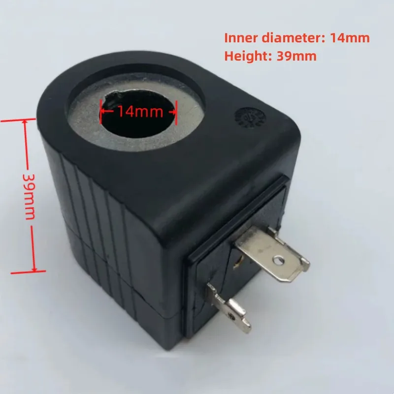 

Electromagnetic Valve Coil Inner Diameter: 14mm Height39mm M14.31.0001. M14.31.0002. DC24V DC12V