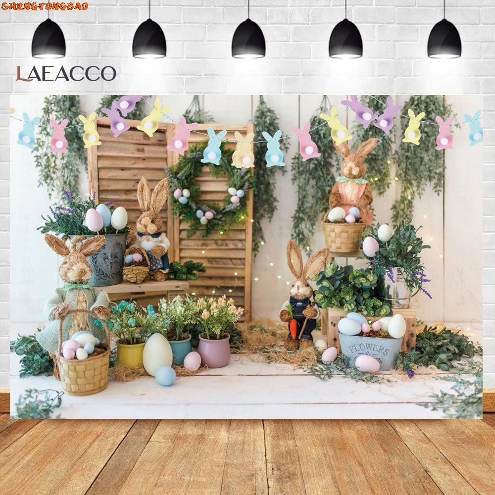 Photo Backdrop Autumn Farm Haystack Flower Easter Eggs Newborn Baby Child Shoot Photography Background Photocall Photo Studio