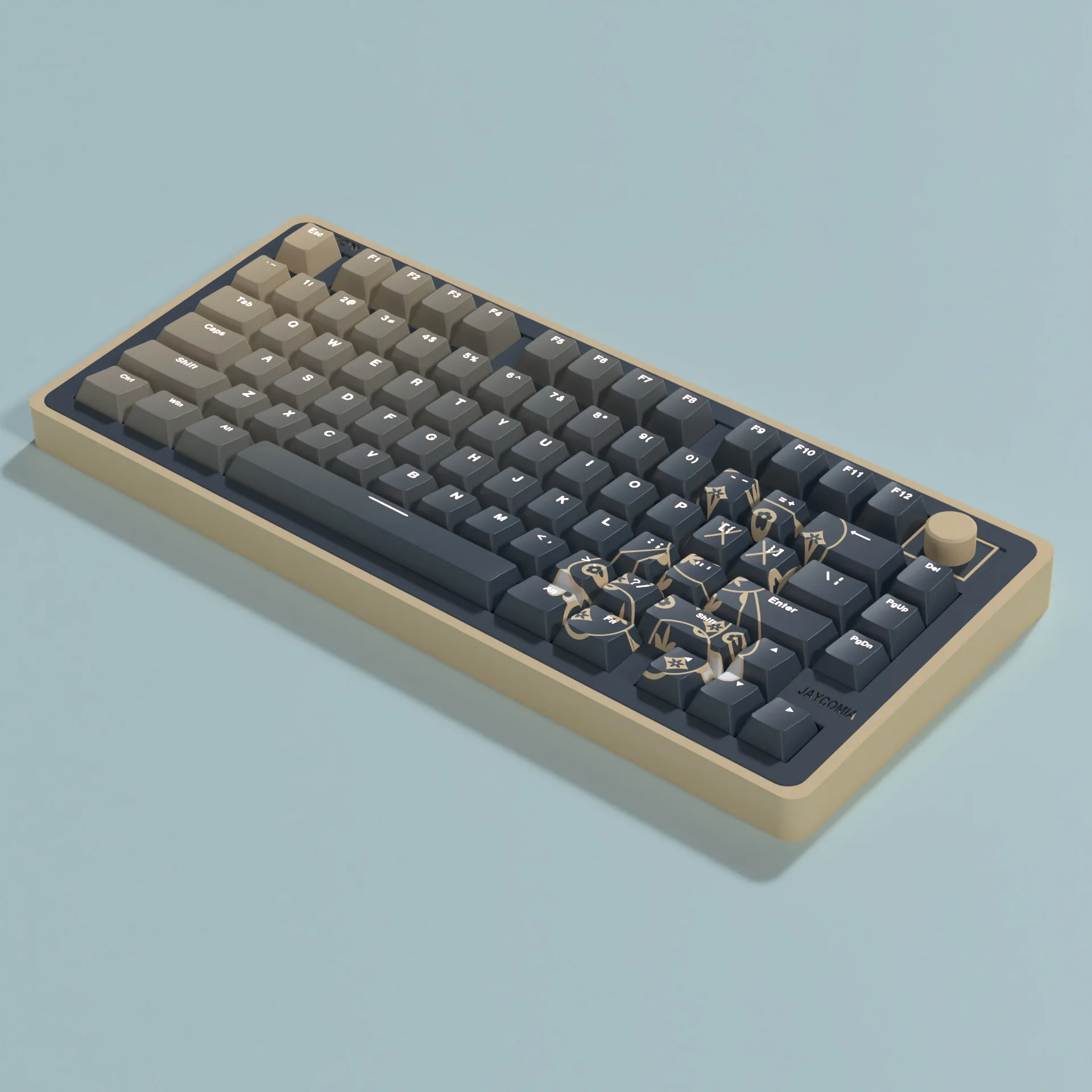 132 Keys Bear Gradient Keycaps Cherry Profiled Side-engraved Translucent MX Switch Full Set of PBT Mechanical Keyboard Keycaps