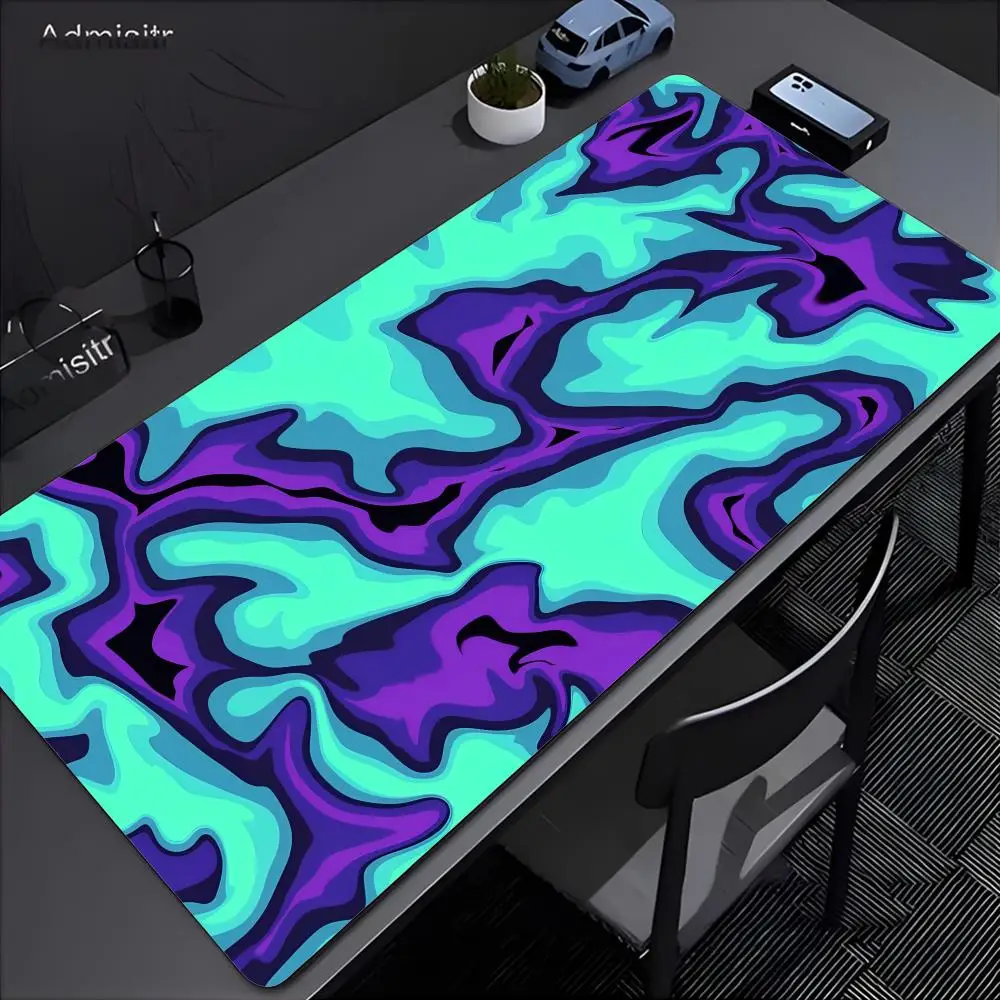 abstract art Strata Liquid Mouse Pad Large Mouse Pad Non-Slip Desk Mat Board Game Mat Stitched Edge