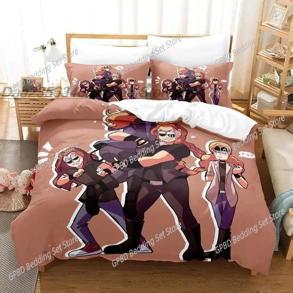 Fashion 3d Print Anime Game Metal Family Bedding Set Single Twin Full Queen King Size Bed Set Adult Kid Bedroom Duvetcover Sets