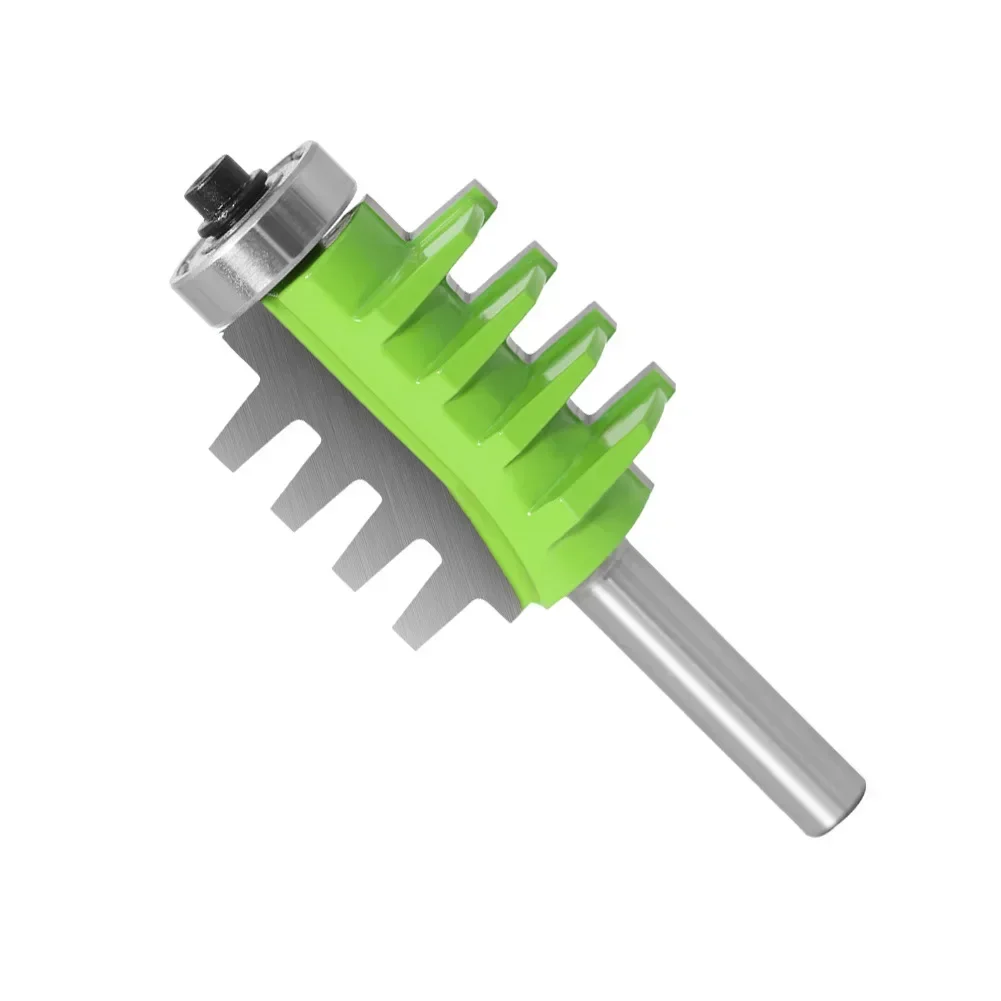 1PC 8MM Shank Milling Cutter Wood Carving Rail Stile Finger Joint Glue Router Bit Cone Tenon Woodworking Cutter Power Tools