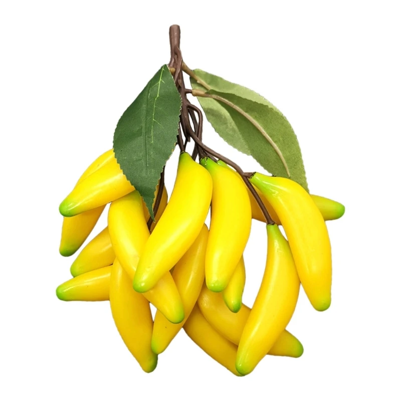 Simulated Plastic Bananas Plastic Fake Fruit Home Decors for