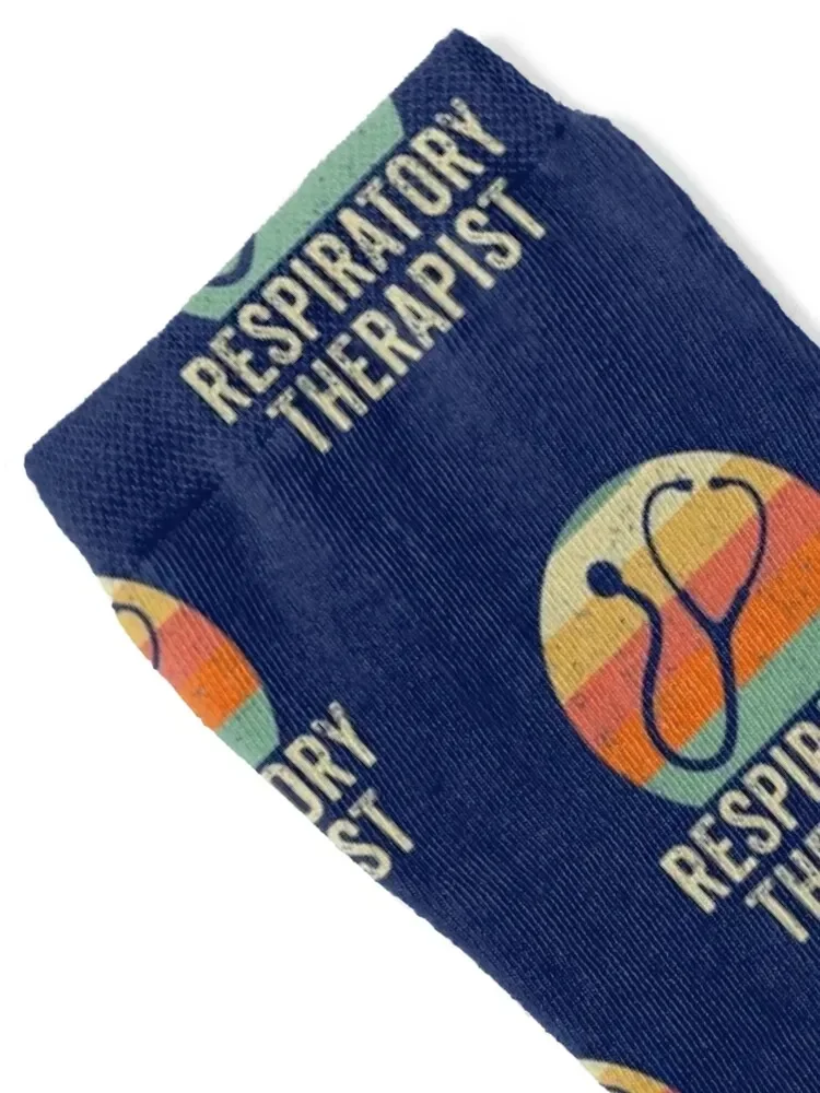 Respiratory Therapist - Retro Sunset Stethoscope Socks custom halloween Hiking boots Boy Child Socks Women's