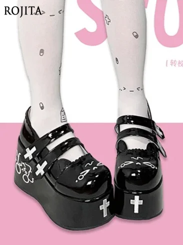 Original Medical Muffin Shoes Subcultural Embroidery Platform Shoes Japanese Sweet and Cool Shoes Women Shoeses