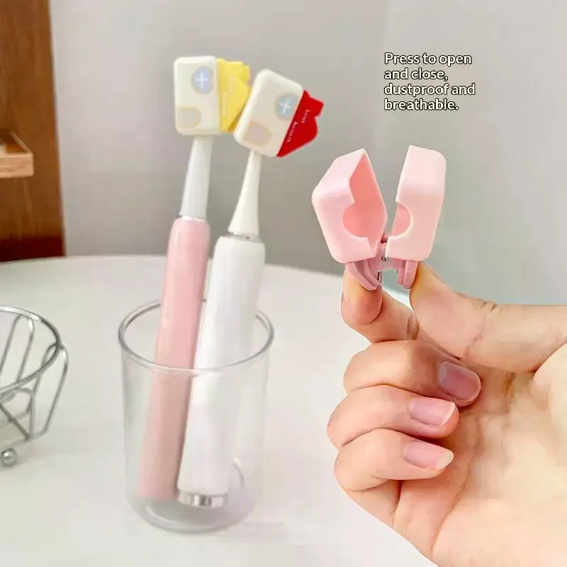Adorable House Shape Toothbrush Head Cover Waterproof Dustproof Perfect For Travel & Bathroom Organization Toothbrush Cover