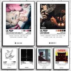 Lil Peep 앨범 포스터 음악 앨범 포스터, 선풍기 선물 캔버스 인쇄 포스터, 벽 아트 장식 그림, 홈 침실 장식