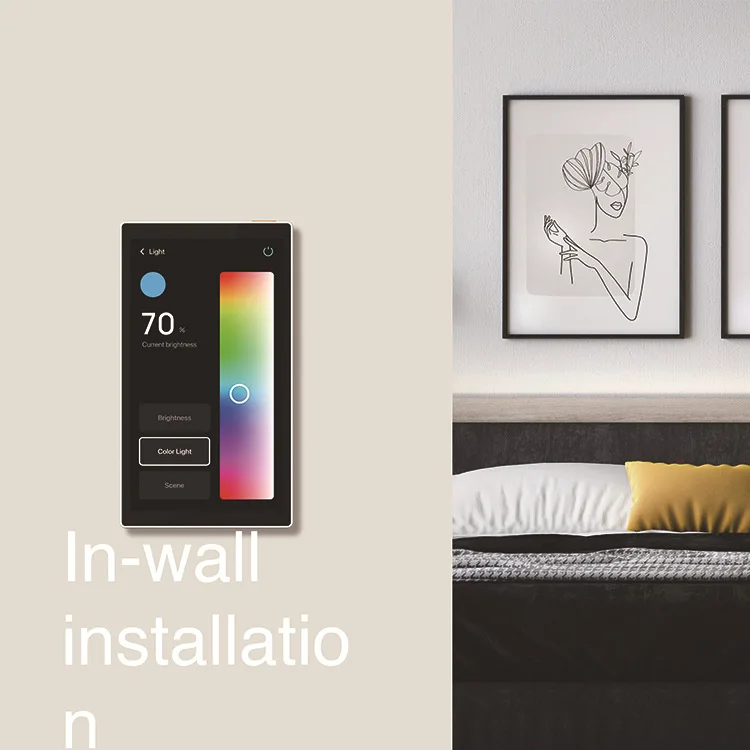 Tuya Smart WiFi Control Screen 5 inch Built in Zigbee Gateway Linux System Wireless Home Automation