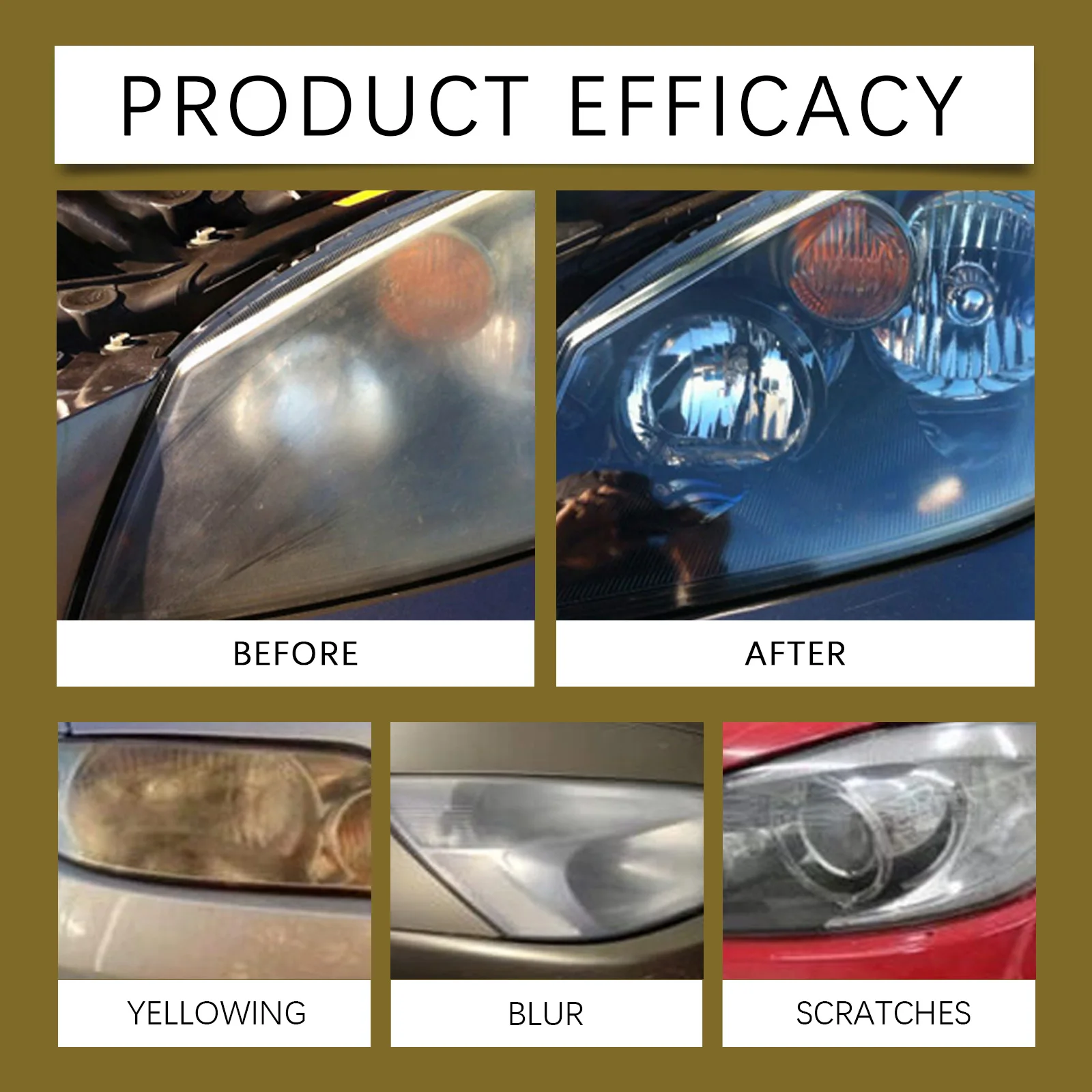 Quick Headlight Brightener Spray 100ml Instant Clarity Restorer 3 Minute Application with Towel Enhanced Visibility DriveSafe