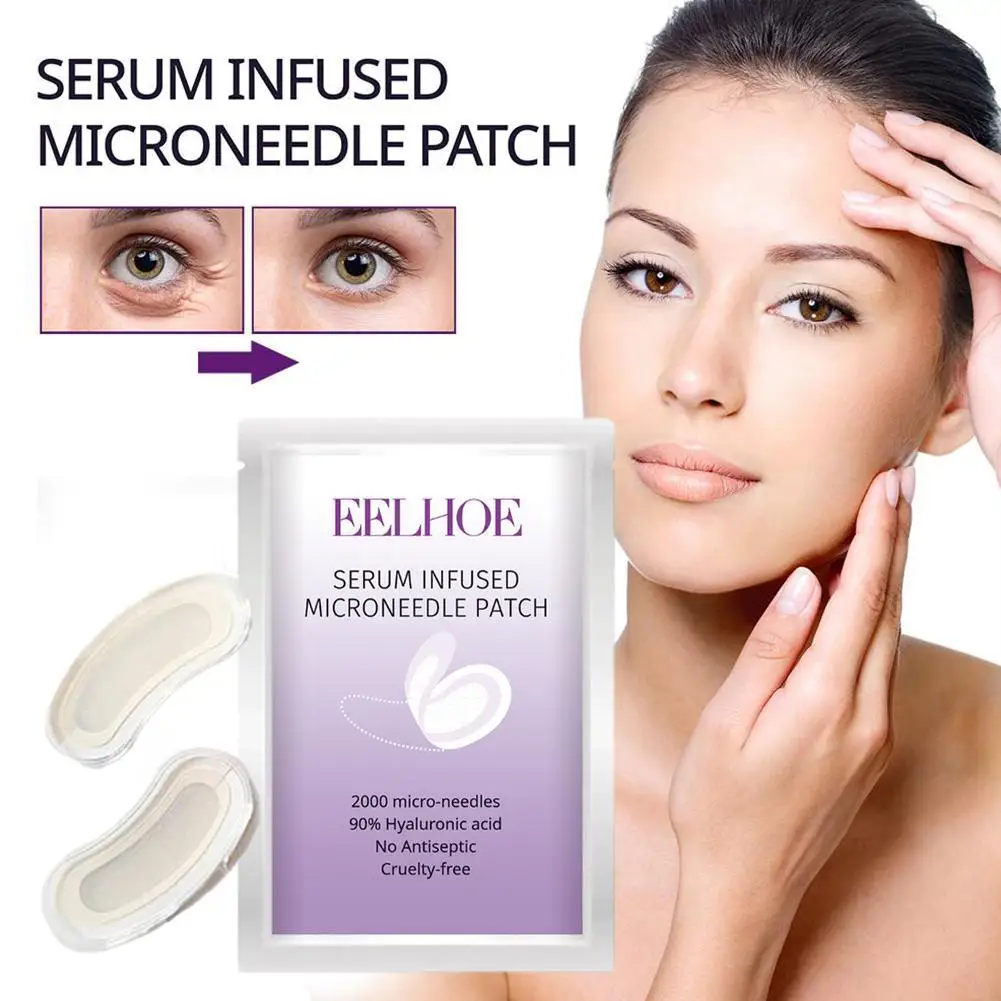 Micro-needle Under Eye Patch For Wrinkles Fine Lines Removal Hyaluronic Acid Eye Mask Dark Circle Puffiness Eye Pads