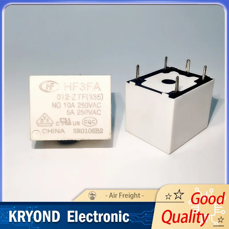 

10PCS Power Relay HF3FA-012-ZTF 12VDC 10A 250VAC 5PIN for Electrical Control Systems