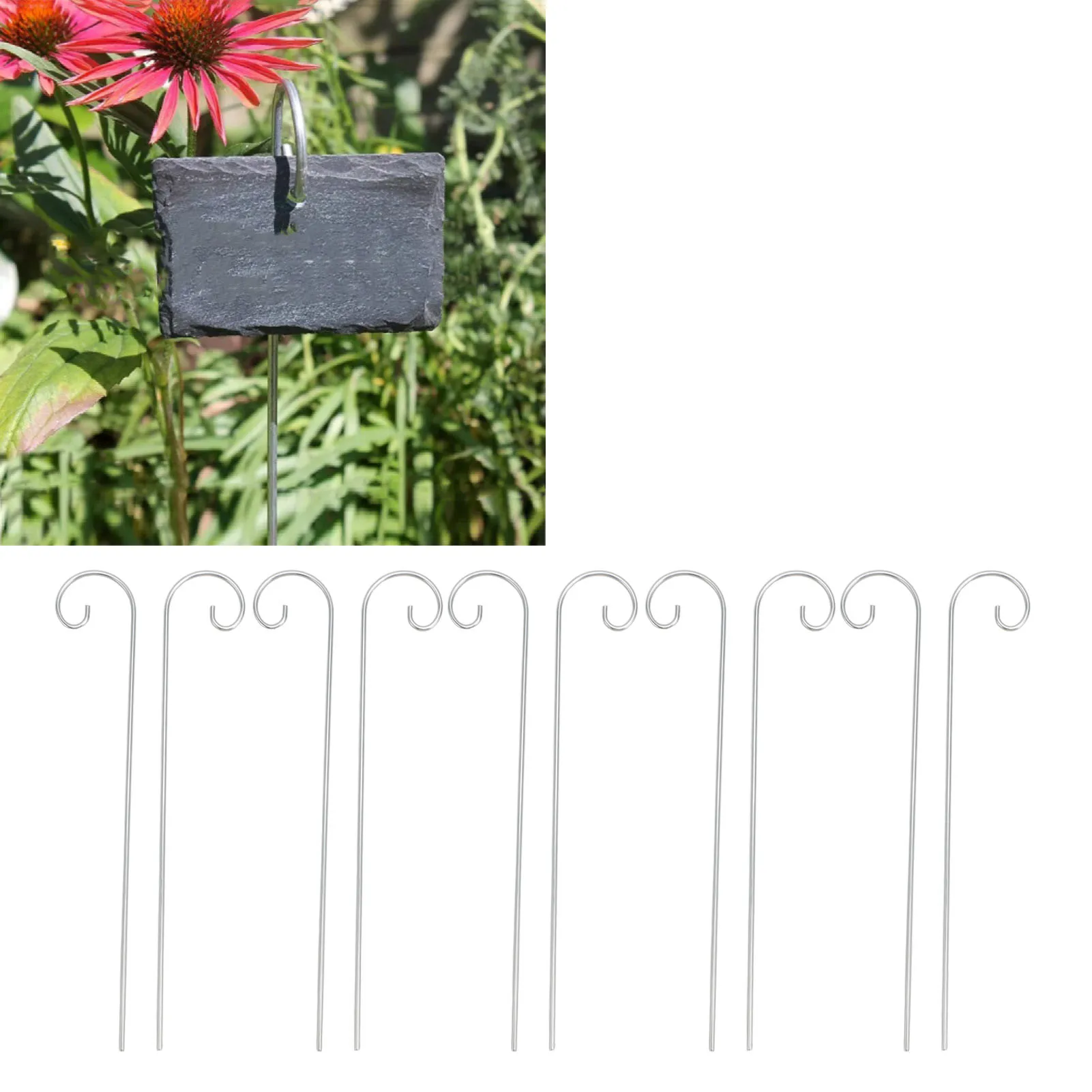 30 Pcs Plant Tags,Garden Marker Sign Labels Multipurpose Weather Resistant Garden Markers, Reusable Natural Slate Hanging Labels