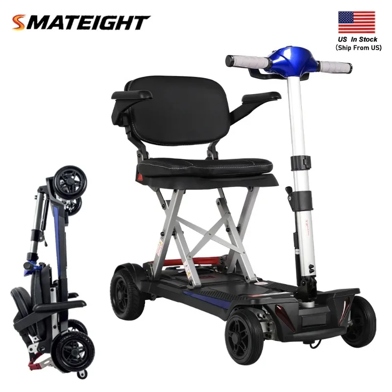 

Manaul Folding Scooter M2085 Blue For Senior's Easy Travel With Competitive Price