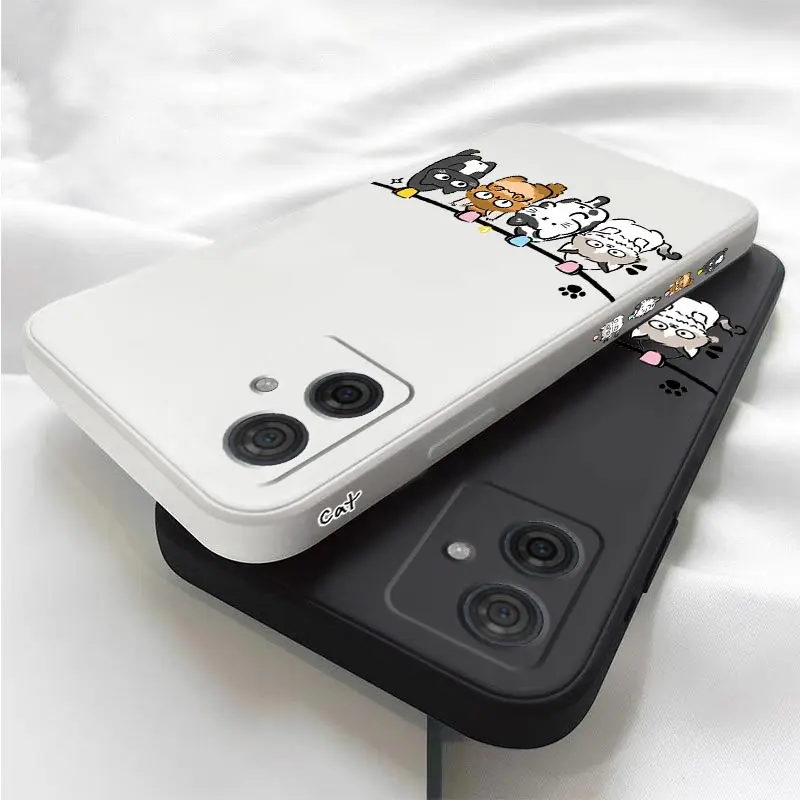 G54 Naughty Cat Silicone Phone Case For Motorola Moto G54 G53 G72 G84 G34 G22 G24 G14 G52 G50 G42 G100 G9 G9Plus G8Play G8 Cover