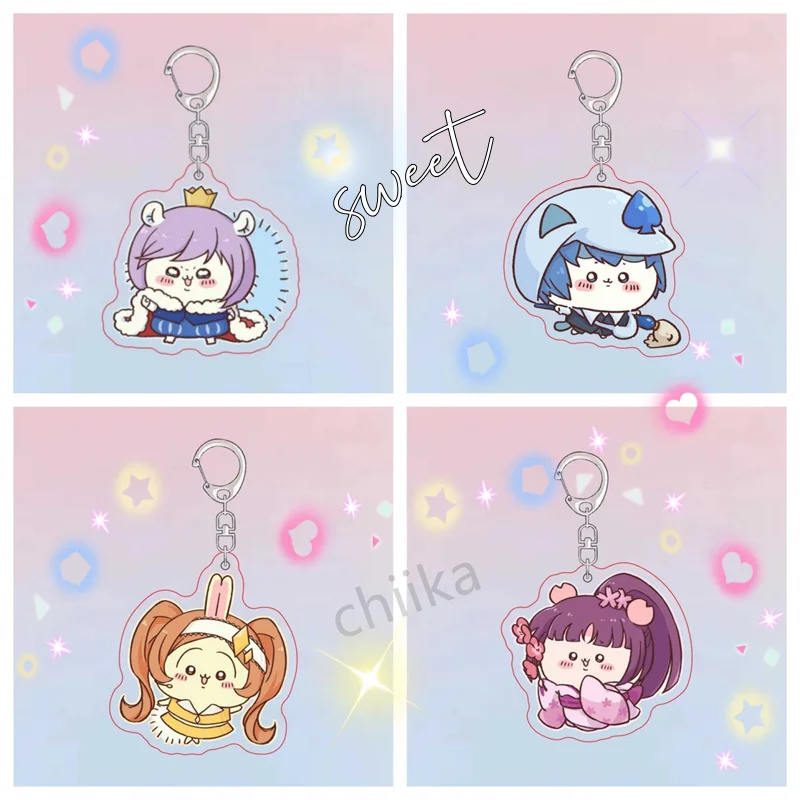 

Popular Shugo Chara Ran Usagi Anime Cartoon Keychain Girls Birthday Gift Hanging Ornaments BackpackKeyring Pendant Decoration
