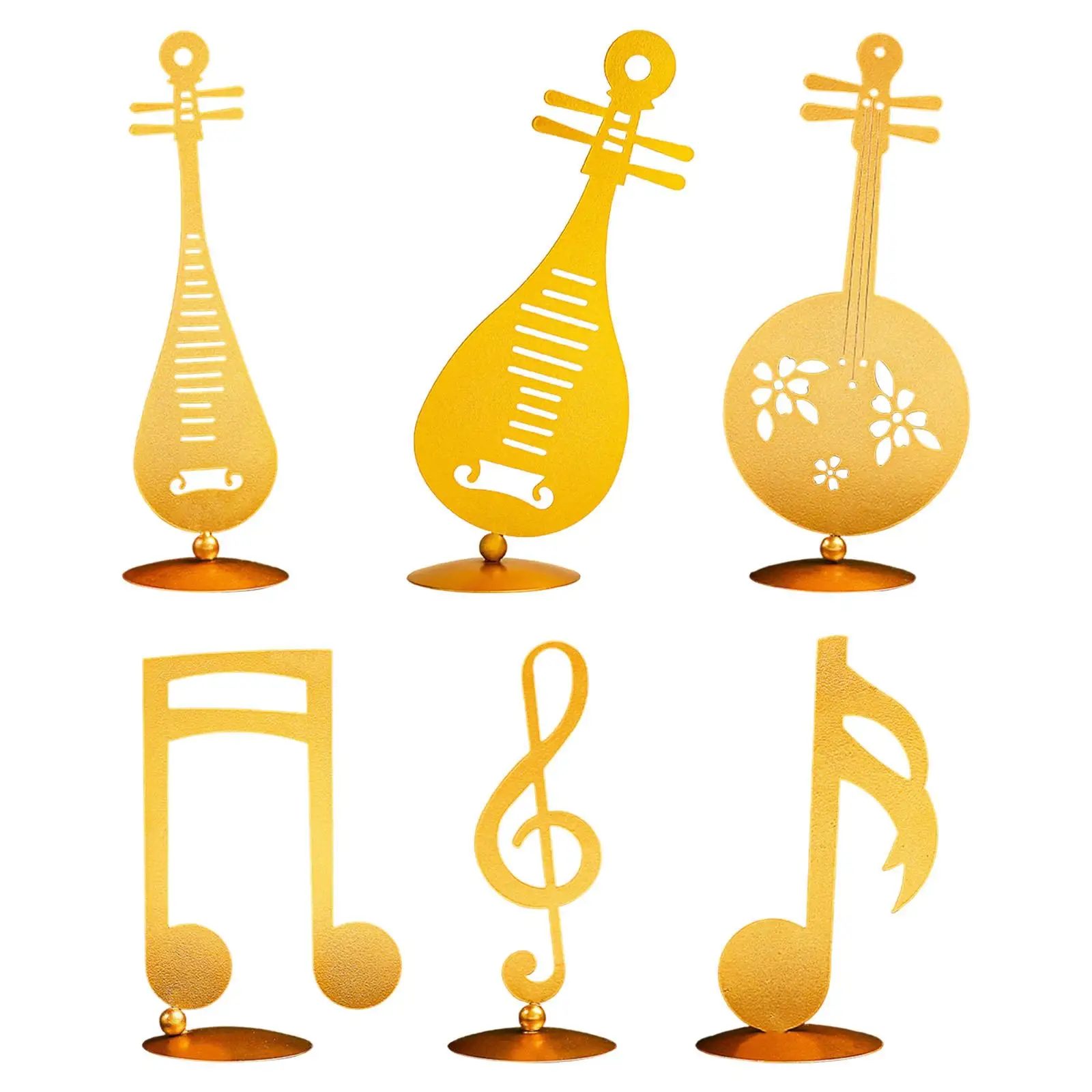 Modern Music Note Ornament Sculpture Musical Symbol Handicraft Musical Note Statue for Bookshelf Office Living Room Souvenirs