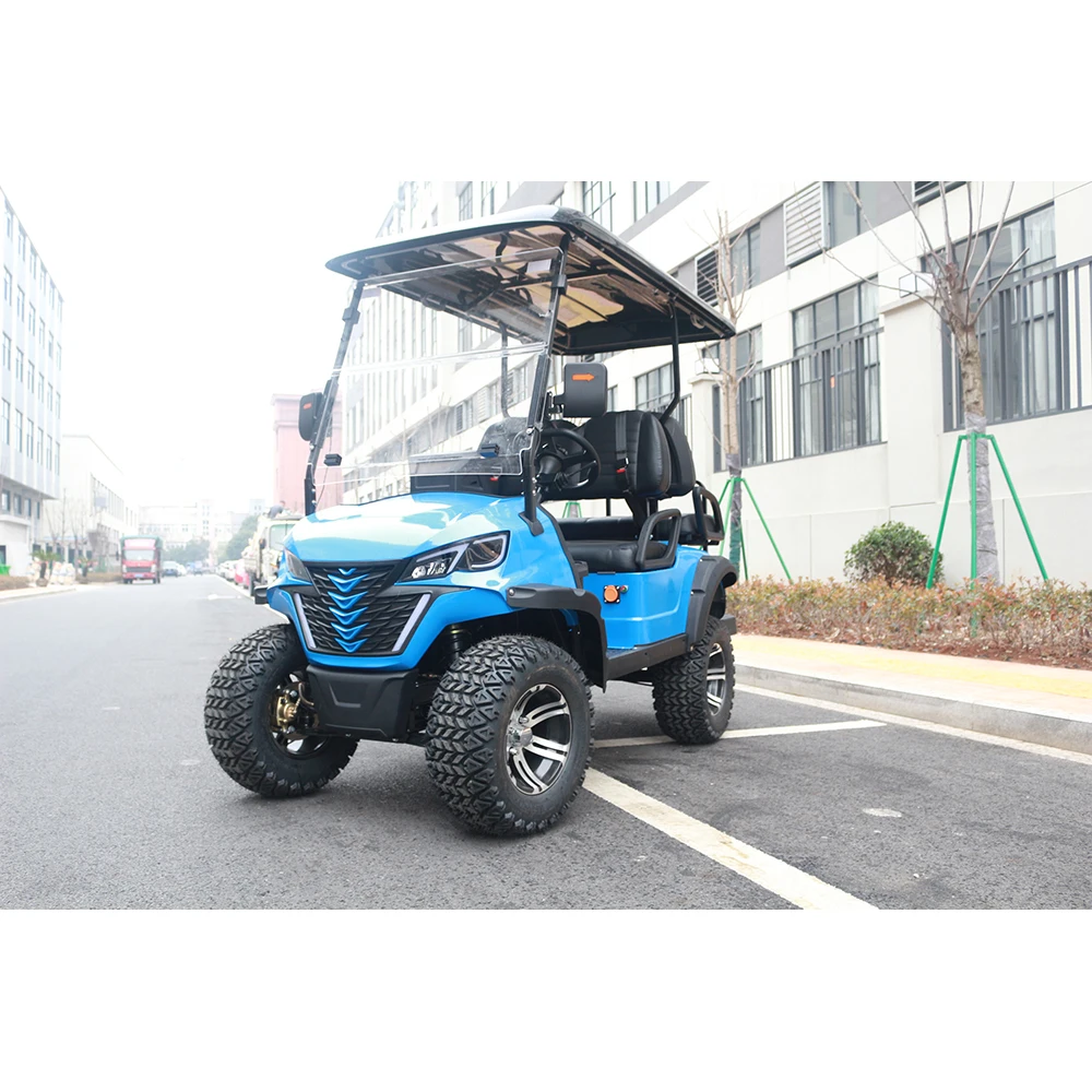 China Factory Custom 2+2 Seats Club Car Lithium Battery Golf Cart Electric Golf Buggy