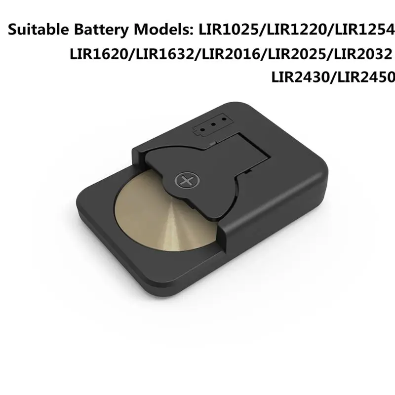ABGI 2X USB C Coin Cell Button Battery for LIR1025 1220 1254 1632 2032 2430