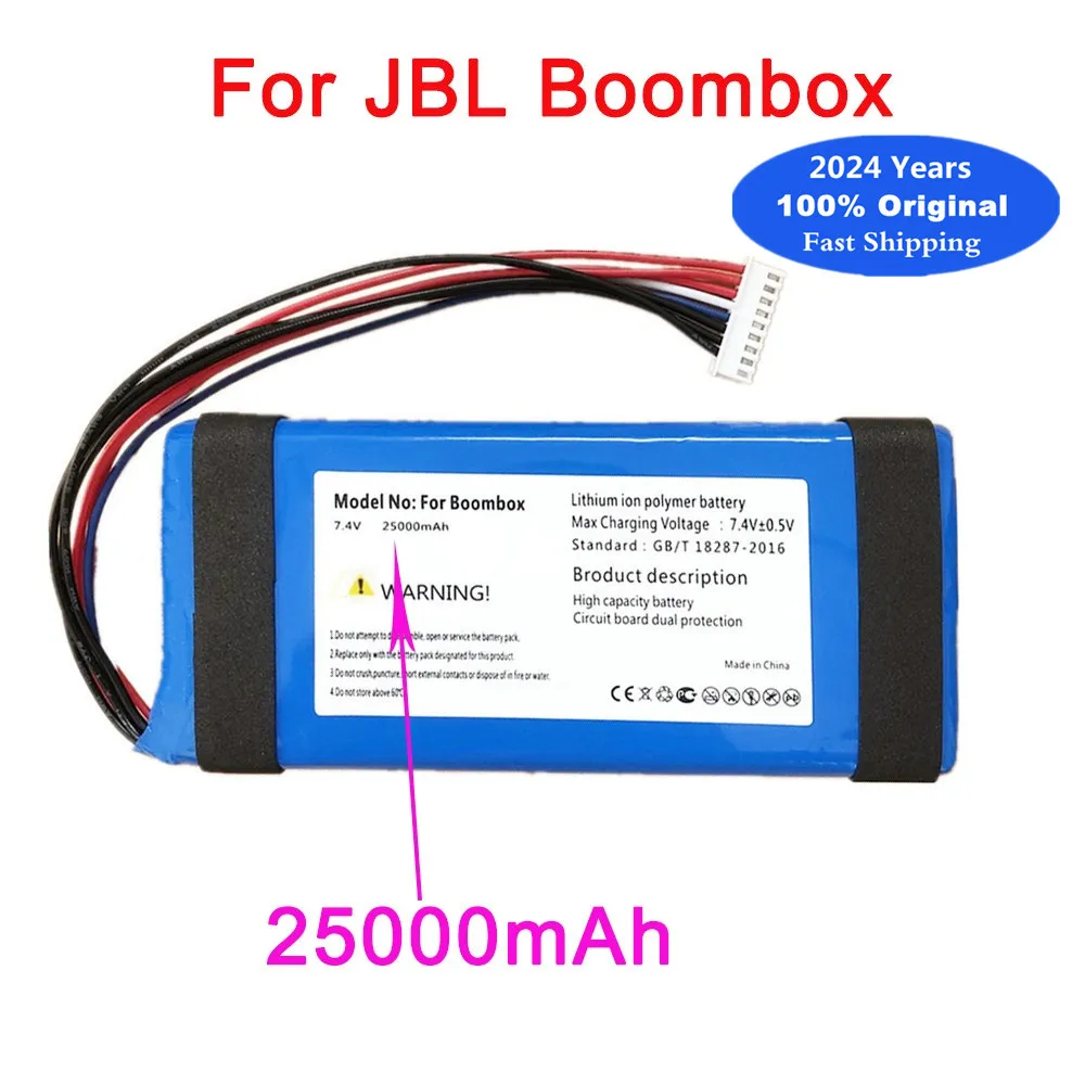 Nowa oryginalna bateria głośnikowa Bluetooth 25000 mAh do JBL Boombox 1 Boombox1 GSP0931134 01 Akumulator Bateria