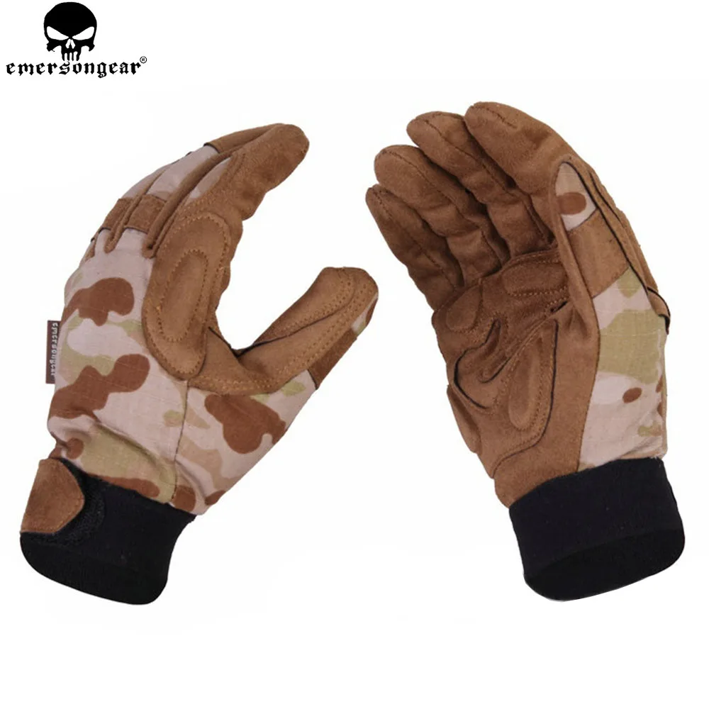 EMERSONGEAR Tactical Gloves Outdoor Shooting Hunting Gloves Tactical Camouflage Glove Protective Gloves Multi-camo Arid EM8725