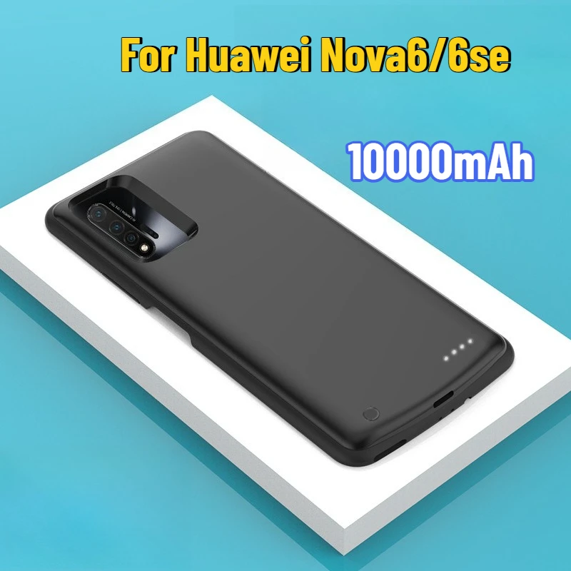 

For Huawei Nova6/6se Back Clip Power Bank Battery Phone Case Large Capacity Power Supply Long Battery Life