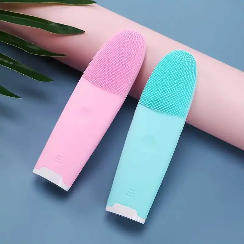 Spot Cleaning Beauty Portable Electric Silicone Cleanser Sonic Vibration Bathroom Waterproof Face Wash Brush