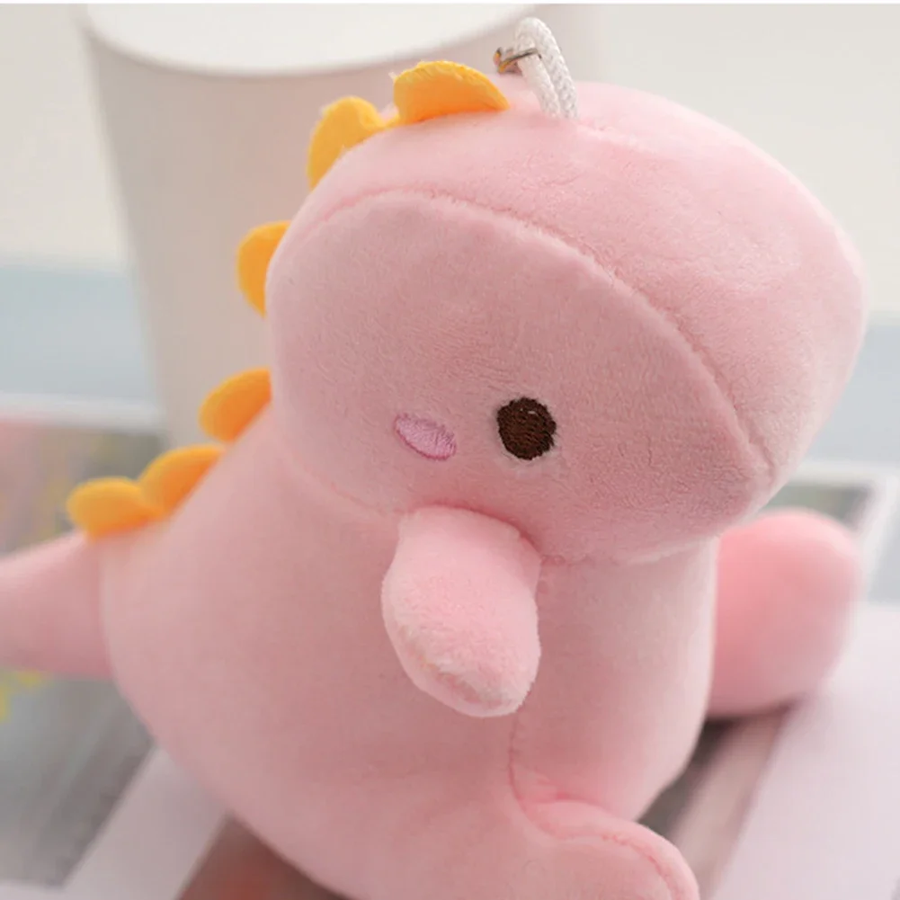 Cute Cartoon Dinosaur Plush Toys Stuffed Toys Bag Pendant Kids Girls Toy Birthday Gifts Mini Animal Plush Doll Keychain Key Ring