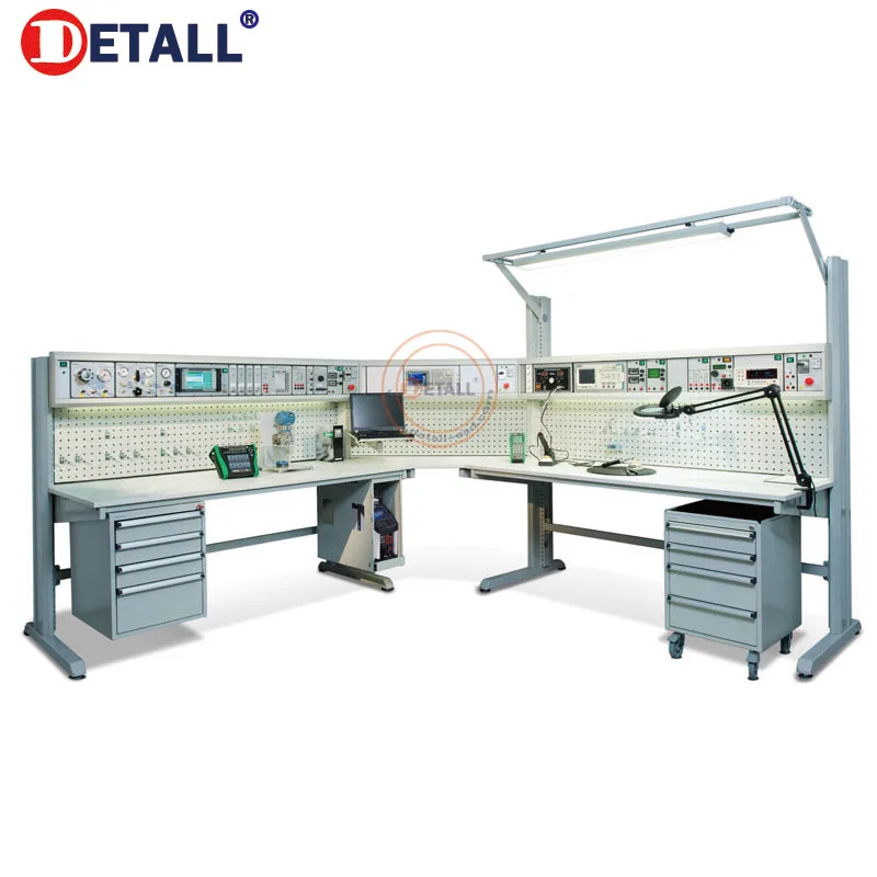 Testing Workbench Electronic Repairing Inspection Esd Adjustable Work Table With Shelves For Mobile Cell Phone Workshop